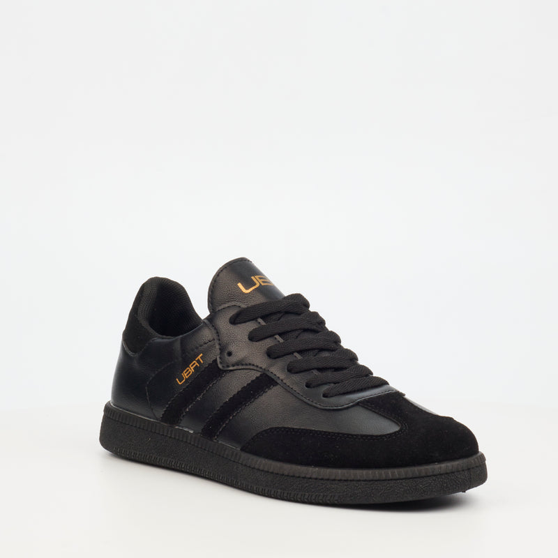 Urbanart Neves 1 Faux Wax Sneaker - Black footwear UBRT   