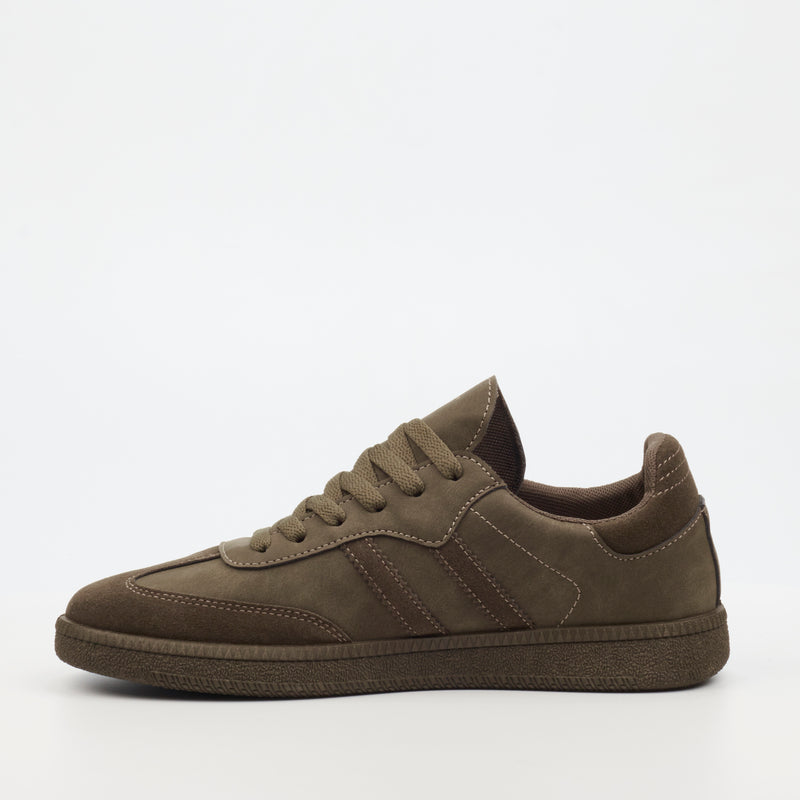 Urbanart Neves 1 Faux Nubuck Sneaker - Olive footwear UBRT   