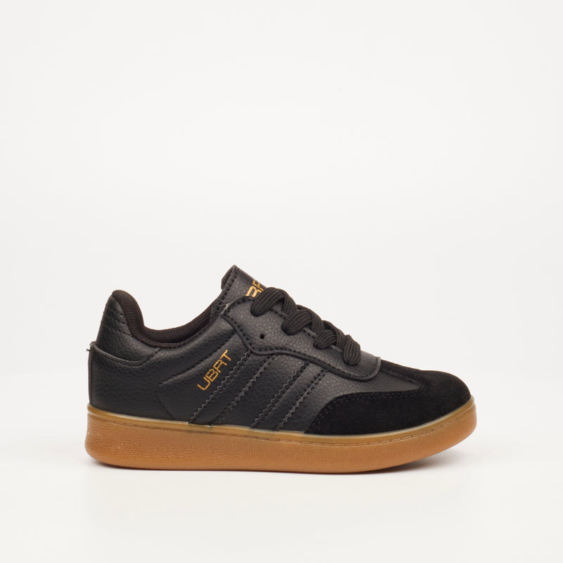 Urbanart Neves 2 Faux / Faux Suede Sneaker - Black (youth) footwear UBRT   