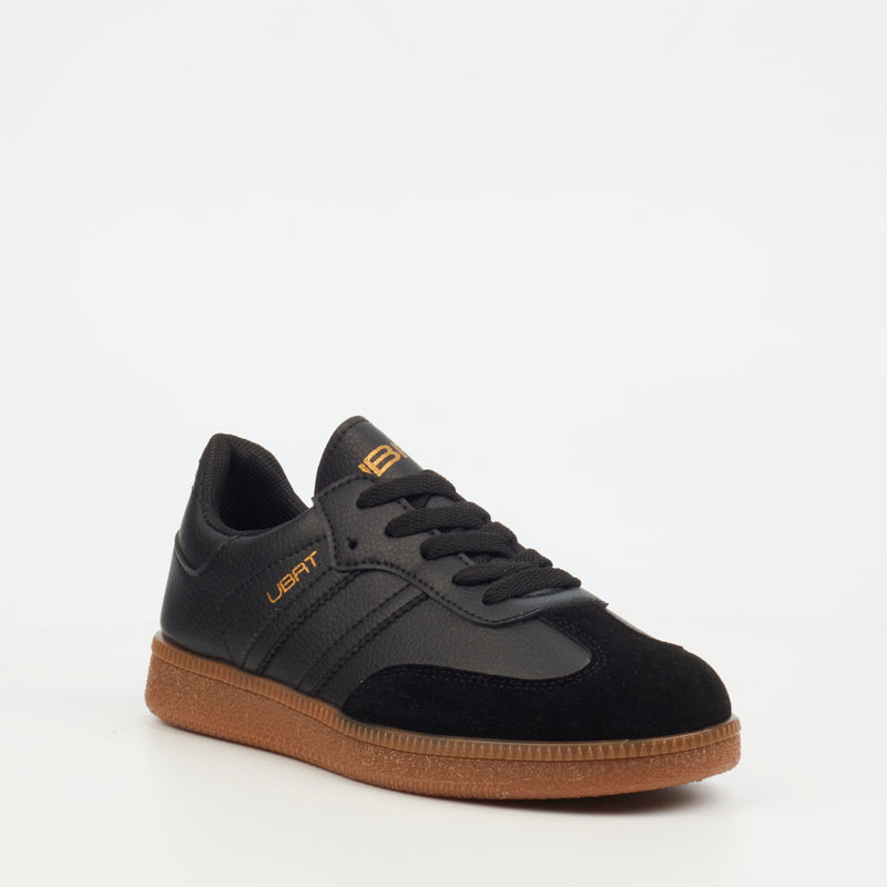 Urbanart Neves 2 Faux Nubuck Sneaker - Black (ladies) footwear UBRT   