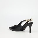 Miss Black Nola 1 Court - Black footwear Miss Black