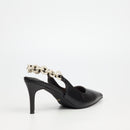 Miss Black Nola 1 Court - Black footwear Miss Black