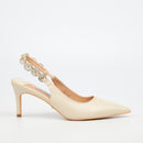 MIss Black Nola 1 Court - Nude footwear Miss Black