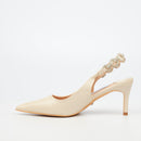 MIss Black Nola 1 Court - Nude footwear Miss Black