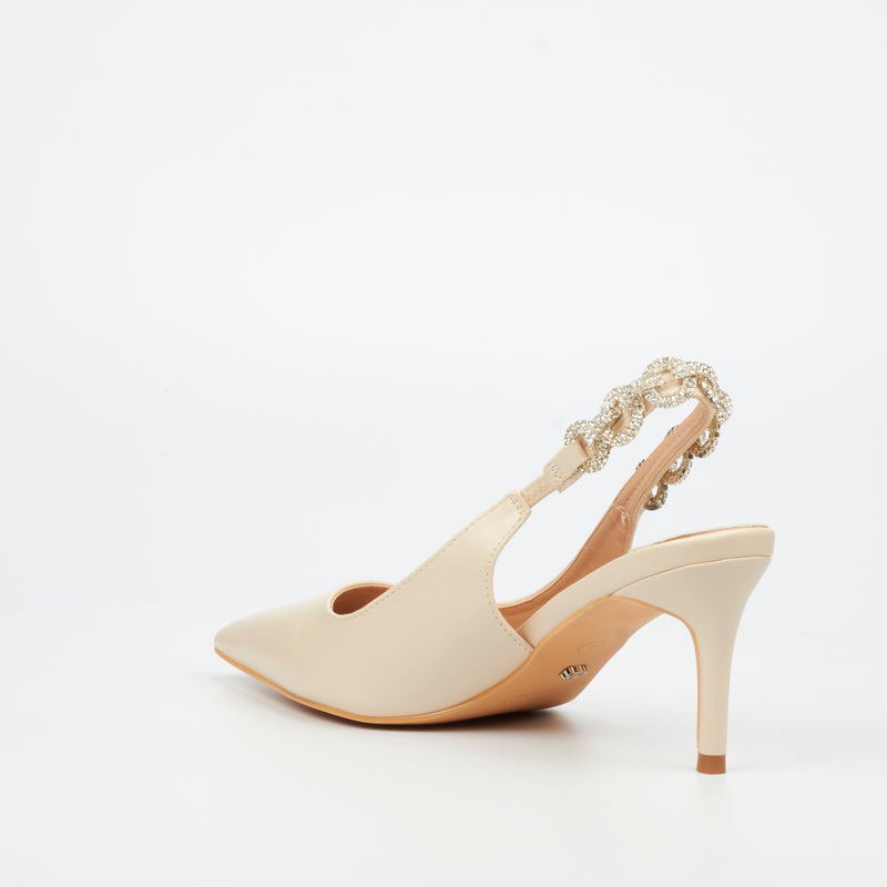 MIss Black Nola 1 Court - Nude footwear Miss Black