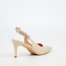 MIss Black Nola 1 Court - Nude footwear Miss Black