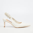 Miss Black Nola 1 Court - White footwear Miss Black