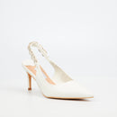 Miss Black Nola 1 Court - White footwear Miss Black