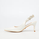 Miss Black Nola 1 Court - White footwear Miss Black