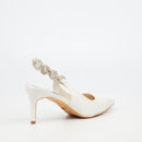 Miss Black Nola 1 Court - White footwear Miss Black