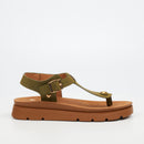 Butterfly Feet Nolah 1 Flatform - Olive footwear Butterfly Feet
