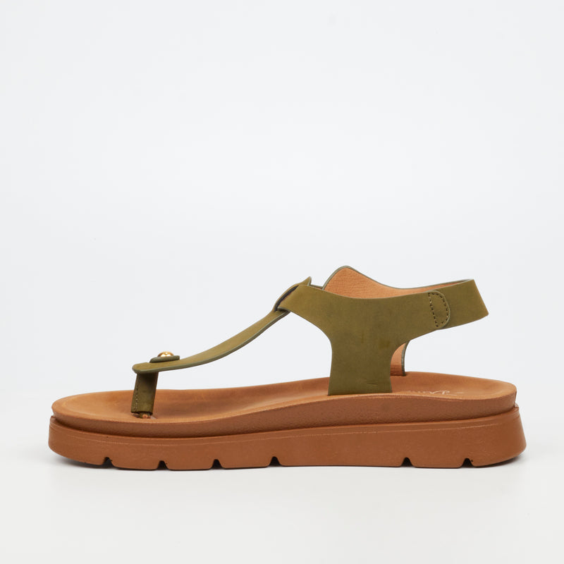 Butterfly Feet Nolah 1 Flatform - Olive footwear Butterfly Feet