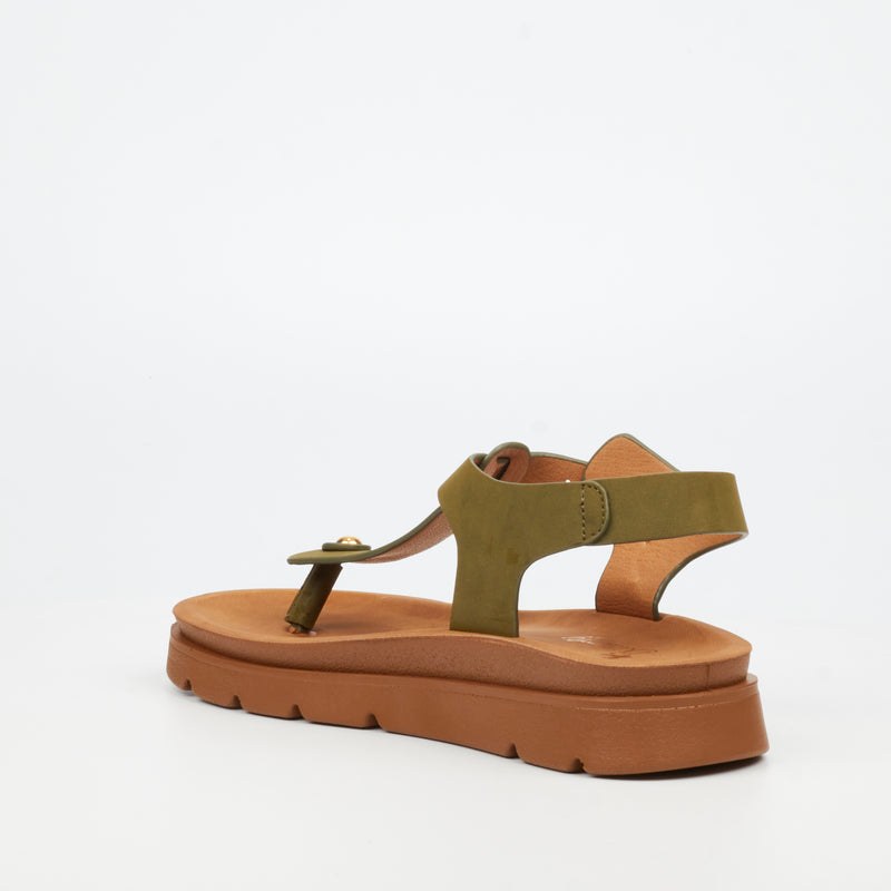 Butterfly Feet Nolah 1 Flatform - Olive footwear Butterfly Feet