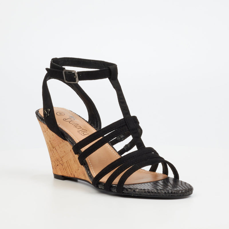 Butterfly Feet Nolita 1 Wedge - Black footwear Butterfly Feet   