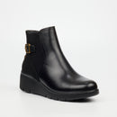 Butterfly Feet Norva 1 Ankle Boot - Black footwear Butterfly Feet