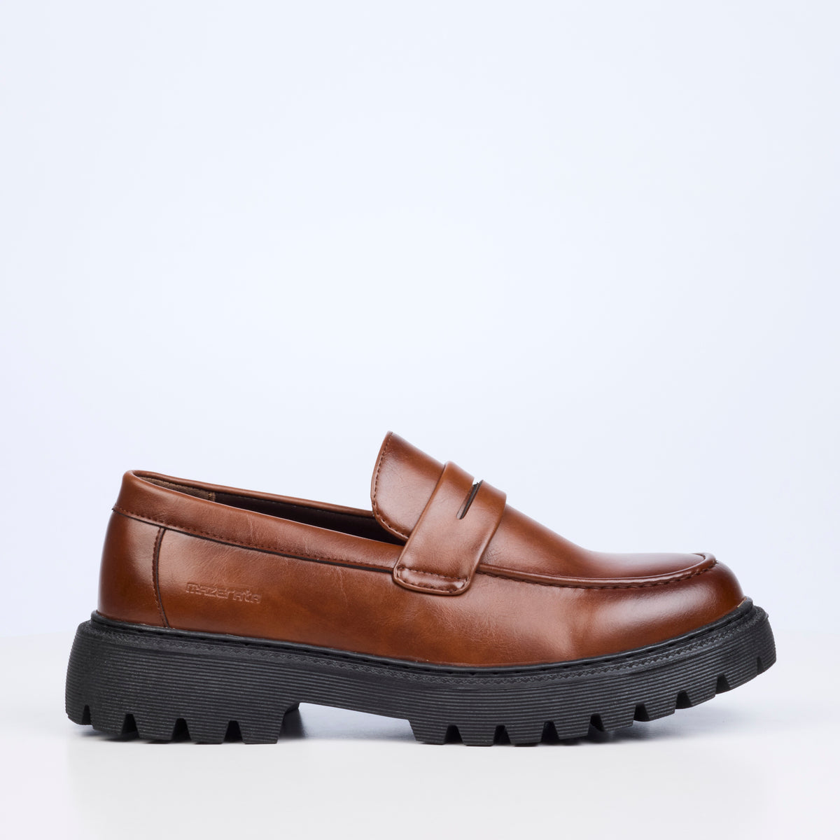 Mazerata Novak 1 Faux Wax Shoe - Chocolate