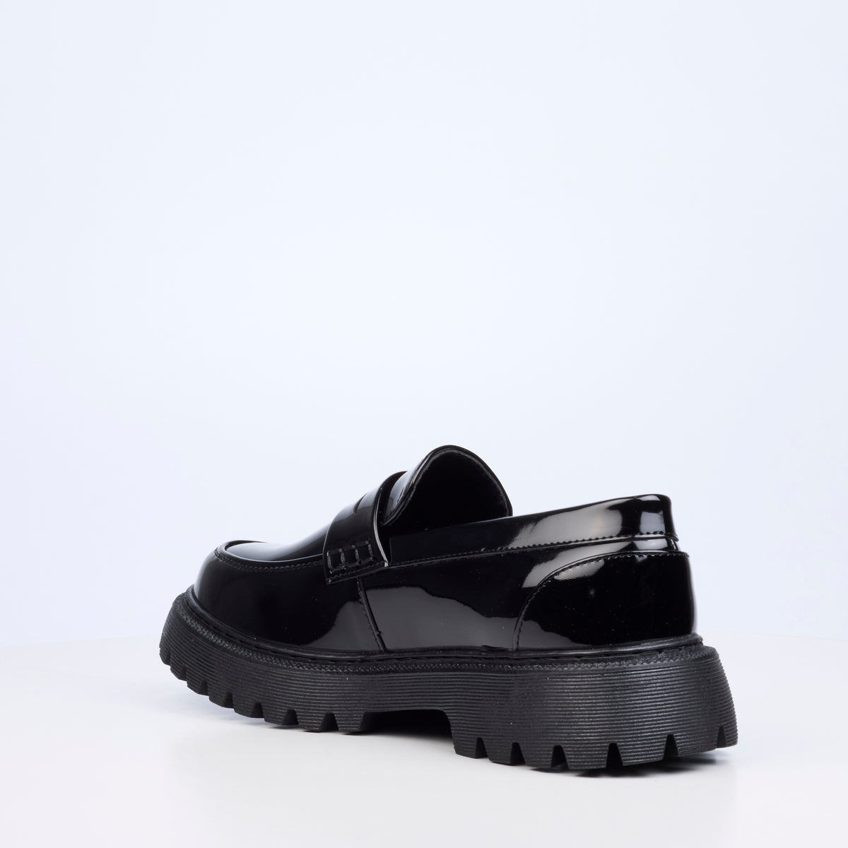 Mazerata Novak 6 Faux Patent Shoe - Black