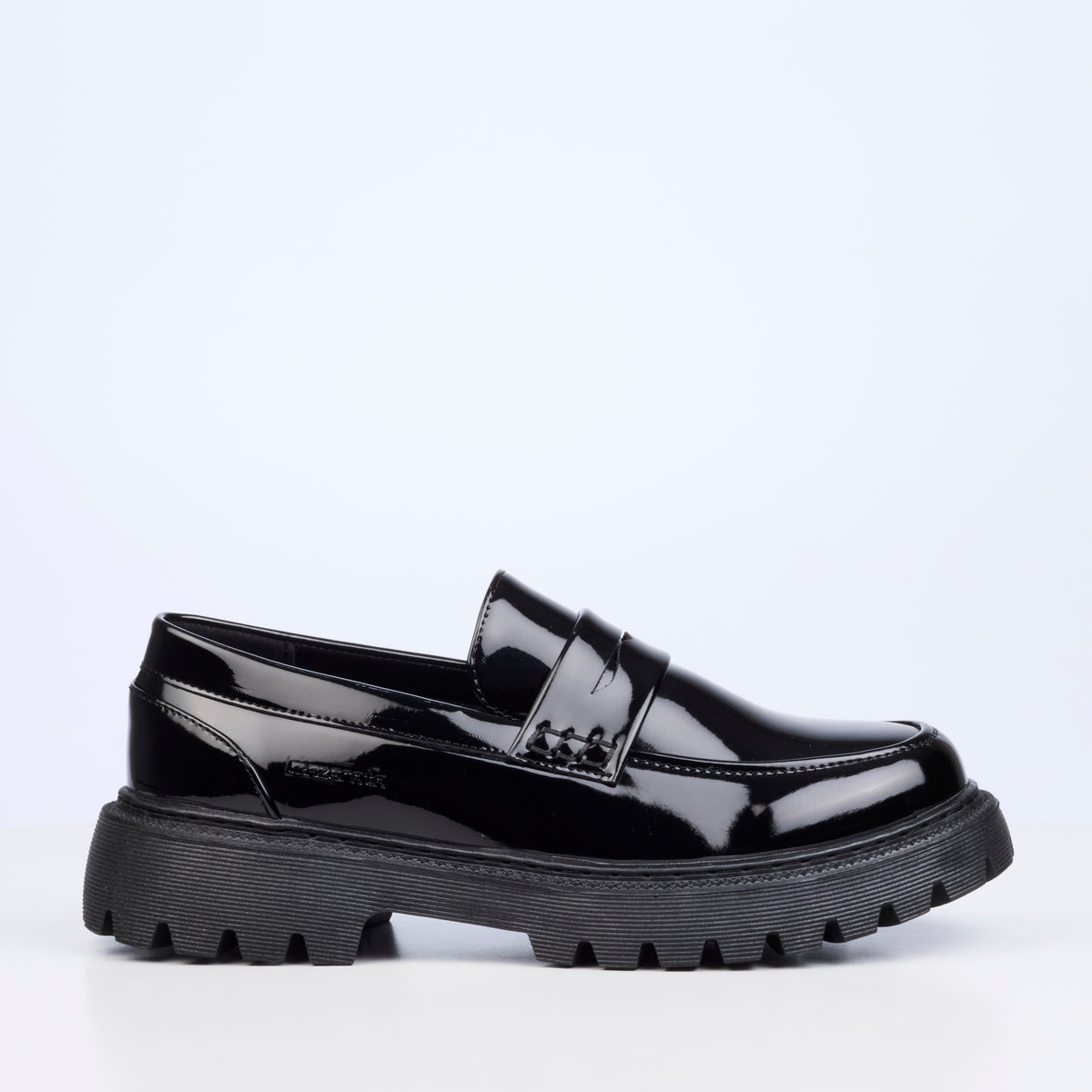 Mazerata Novak 6 Faux Patent Shoe - Black
