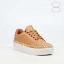 Nicci Tyler Oasis 1 Genuine Leather Sneaker - Taupe footwear Nicci Tyler