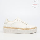 NIcci Tyler Oasis 1 Genuine Leather Sneaker - White footwear Nicci Tyler