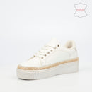 NIcci Tyler Oasis 1 Genuine Leather Sneaker - White footwear Nicci Tyler