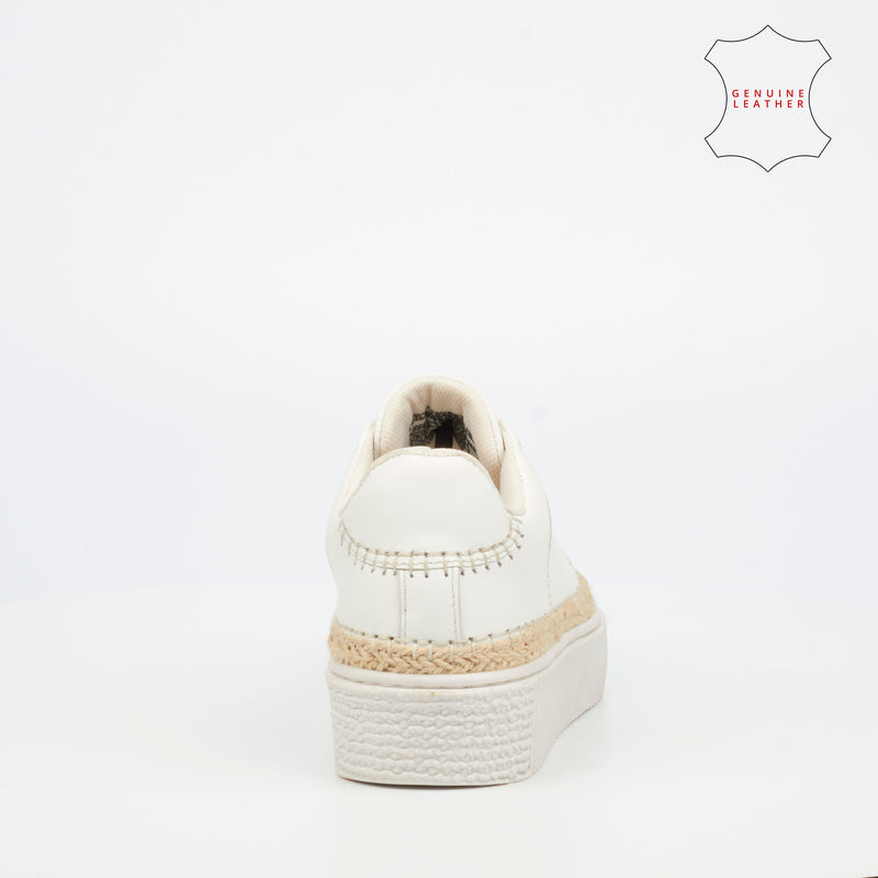 NIcci Tyler Oasis 1 Genuine Leather Sneaker - White footwear Nicci Tyler