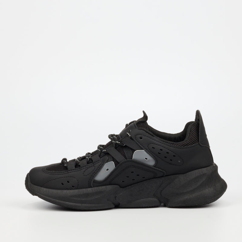 Urbanart Octane 1 Faux Nubuck / Mesh Sneaker - Black footwear UBRT   