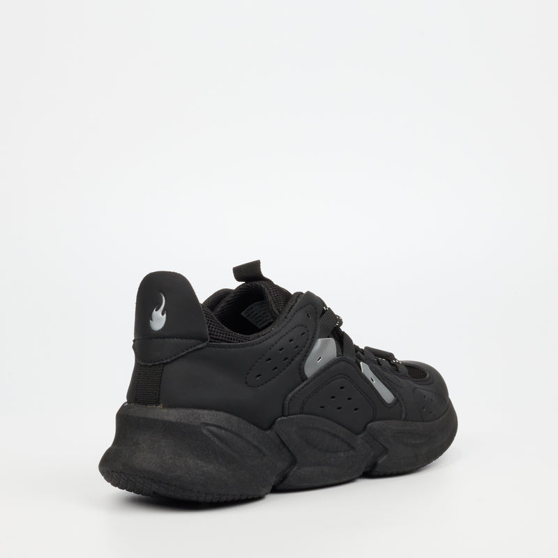 Urbanart Octane 1 Faux Nubuck / Mesh Sneaker - Black footwear UBRT   