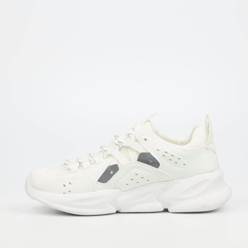 Urbanart Octane 1 Faux Nubuck / Mesh Sneaker - White footwear UBRT   