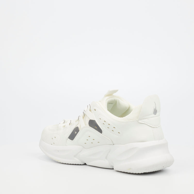 Urbanart Octane 1 Faux Nubuck / Mesh Sneaker - White footwear UBRT   