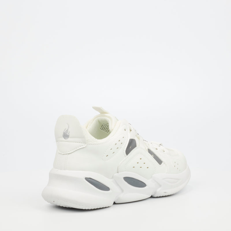 Urbanart Octane 1 Faux Nubuck / Mesh Sneaker - White footwear UBRT   