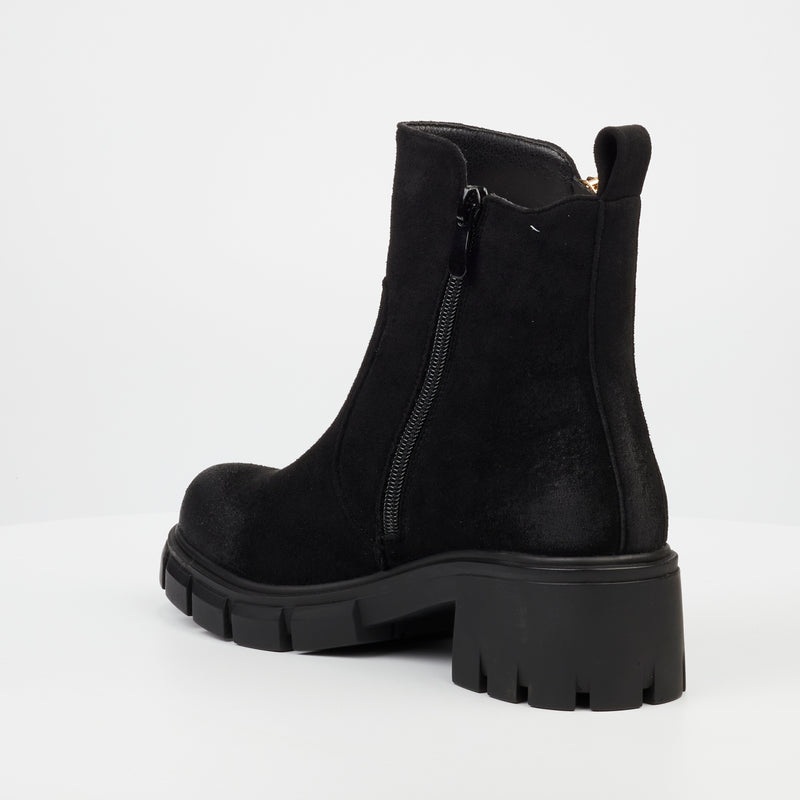 Miss Black Odyssey 4 Ankle Boot - Black footwear Miss Black   