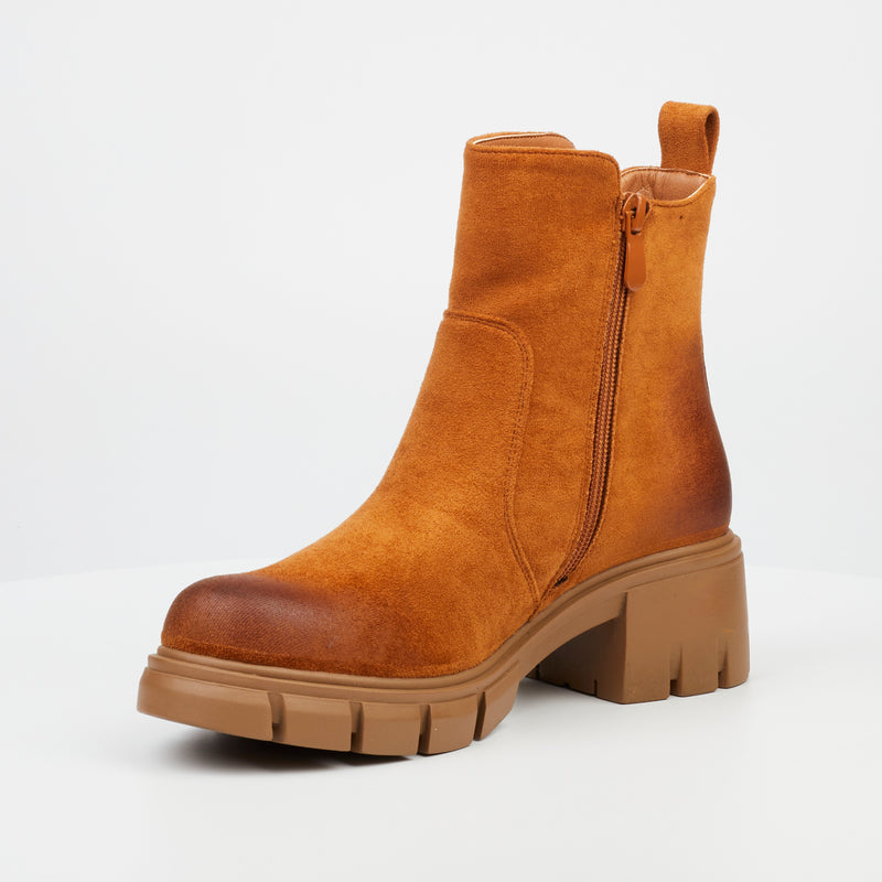 Miss Black Odyssey 4 Ankle Boot - Tan footwear Miss Black   