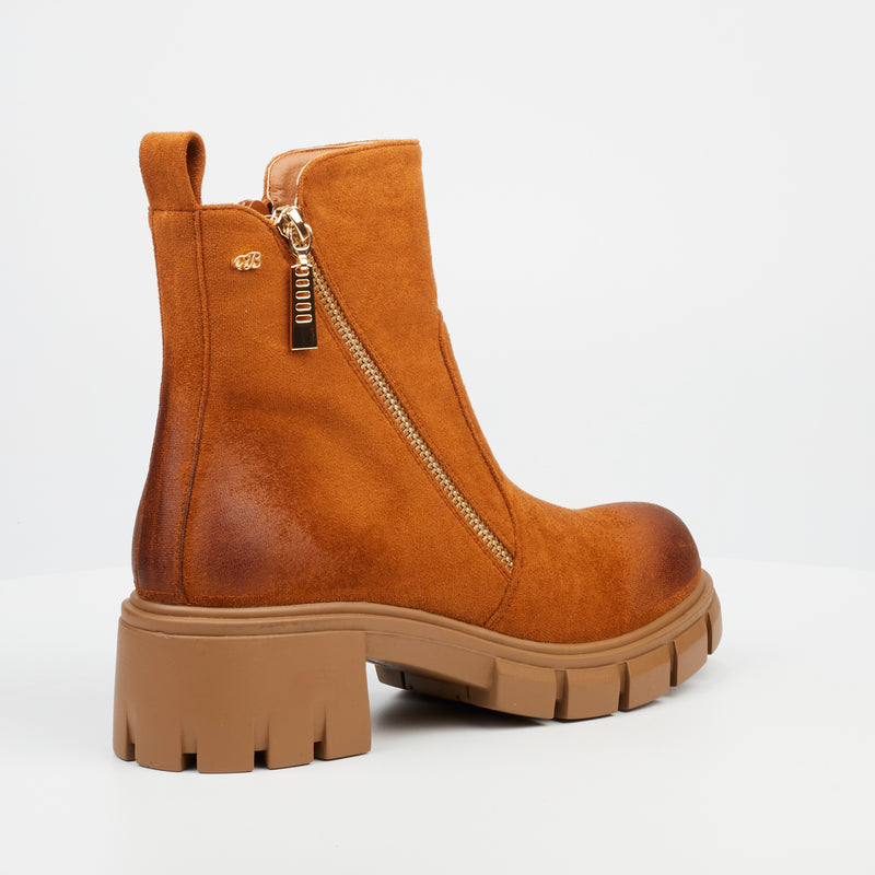 Miss Black Odyssey 4 Ankle Boot - Tan footwear Miss Black   