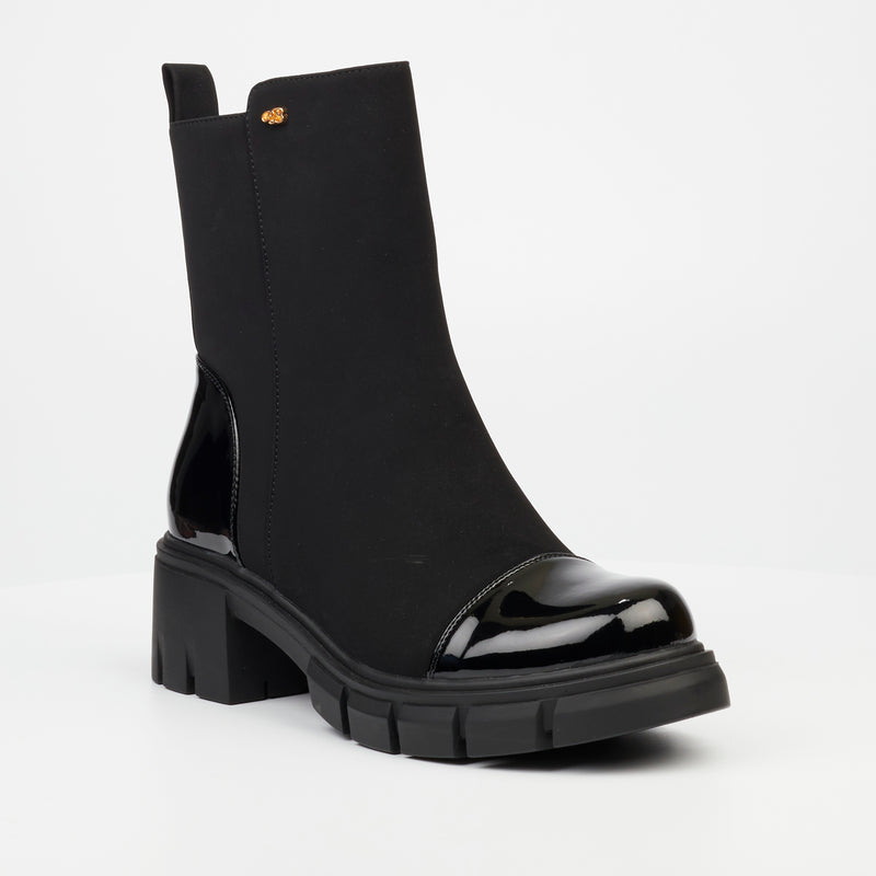 Miss Black Odyssey 5 Ankle Boot - Black footwear Miss Black   