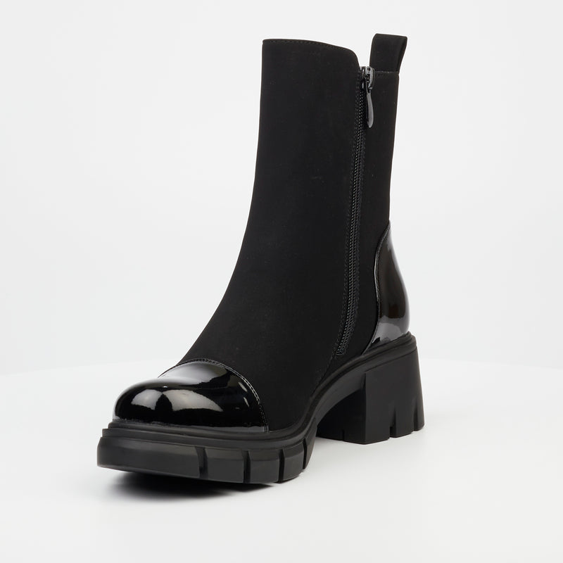 Miss Black Odyssey 5 Ankle Boot - Black footwear Miss Black   