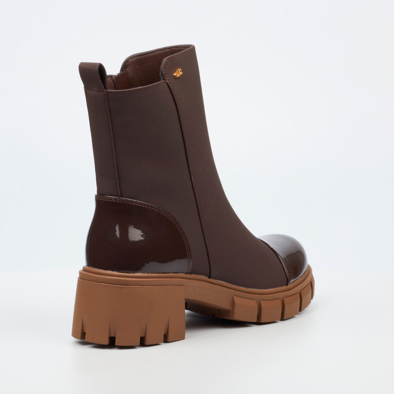 Miss Black Odyssey 5 Ankle Boot - Chocolate footwear Miss Black   