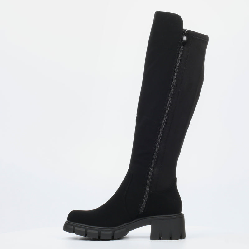 Miss Black Odyssey 6 High Boot - Black footwear Miss Black