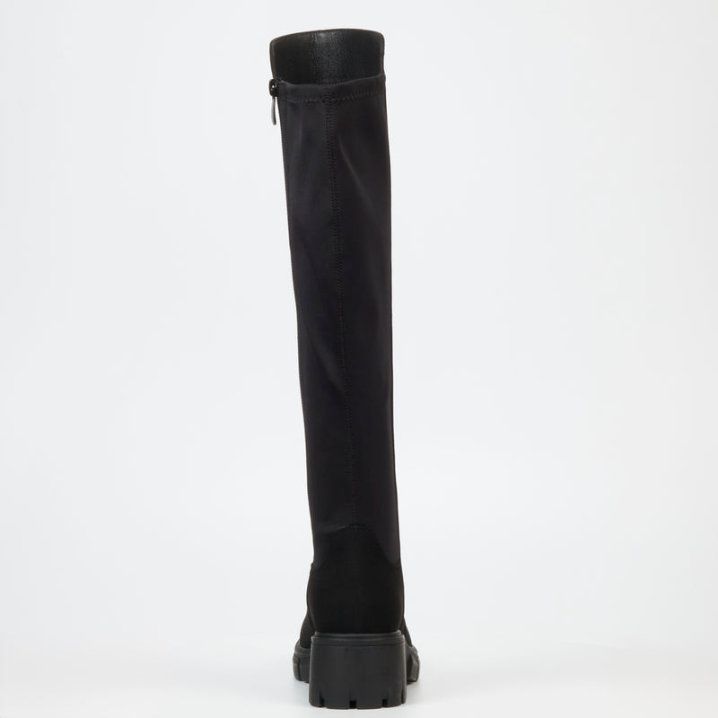 Miss Black Odyssey 6 High Boot - Black footwear Miss Black