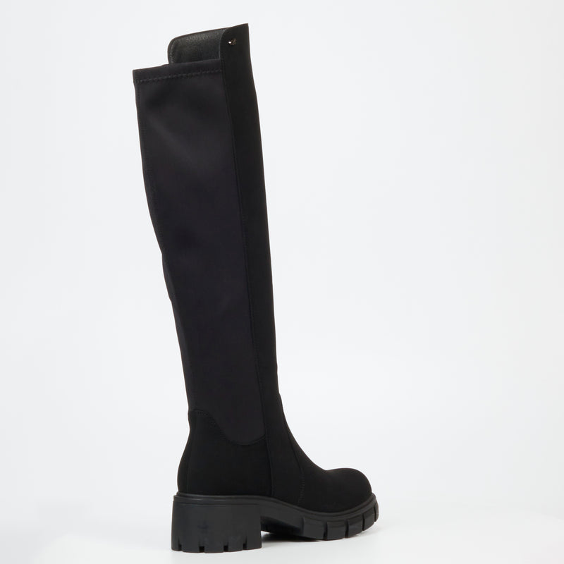 Miss Black Odyssey 6 High Boot - Black footwear Miss Black