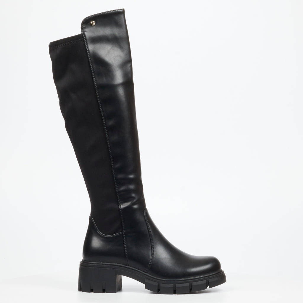 Miss Black Odyssey 8 High Boot - Black footwear Miss Black