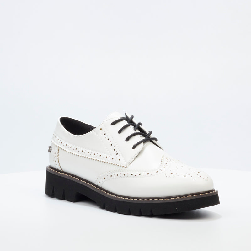 Miss Black Oxford 1 Loafer - White footwear Miss Black   