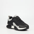 Urbanart Palaid 10 Faux Nubuck Sneaker - Black footwear UBRT