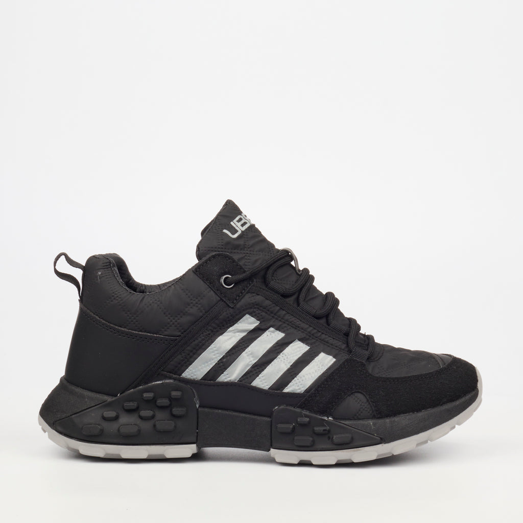Urbanart Palaid 13 Faux Nubuck / Lycra Sneaker - Black footwear UBRT