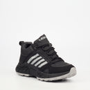 Urbanart Palaid 13 Faux Nubuck / Lycra Sneaker - Black footwear UBRT