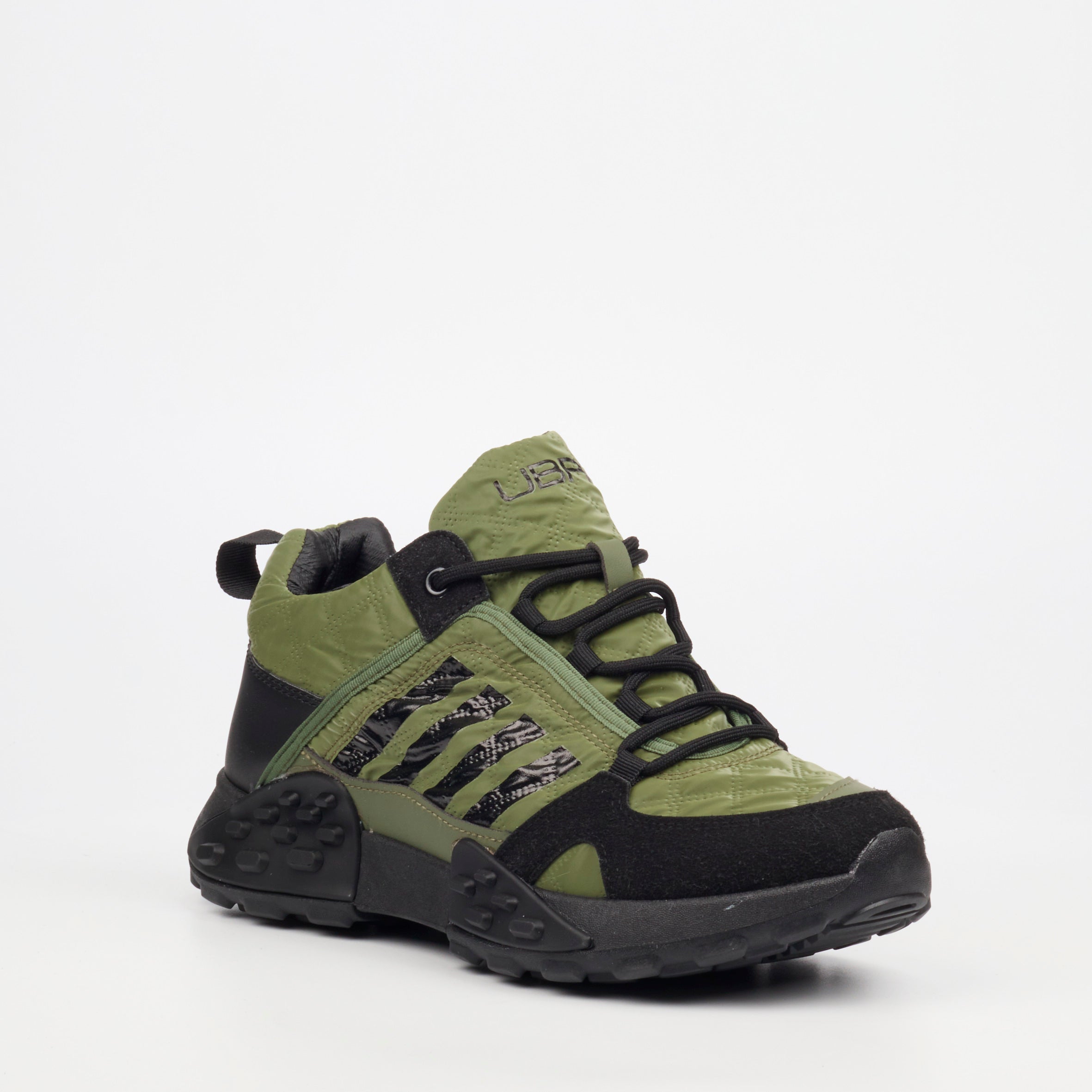 Urbanart Palaid 13 Faux Nubuck / Lycra Sneaker - Olive footwear UBRT