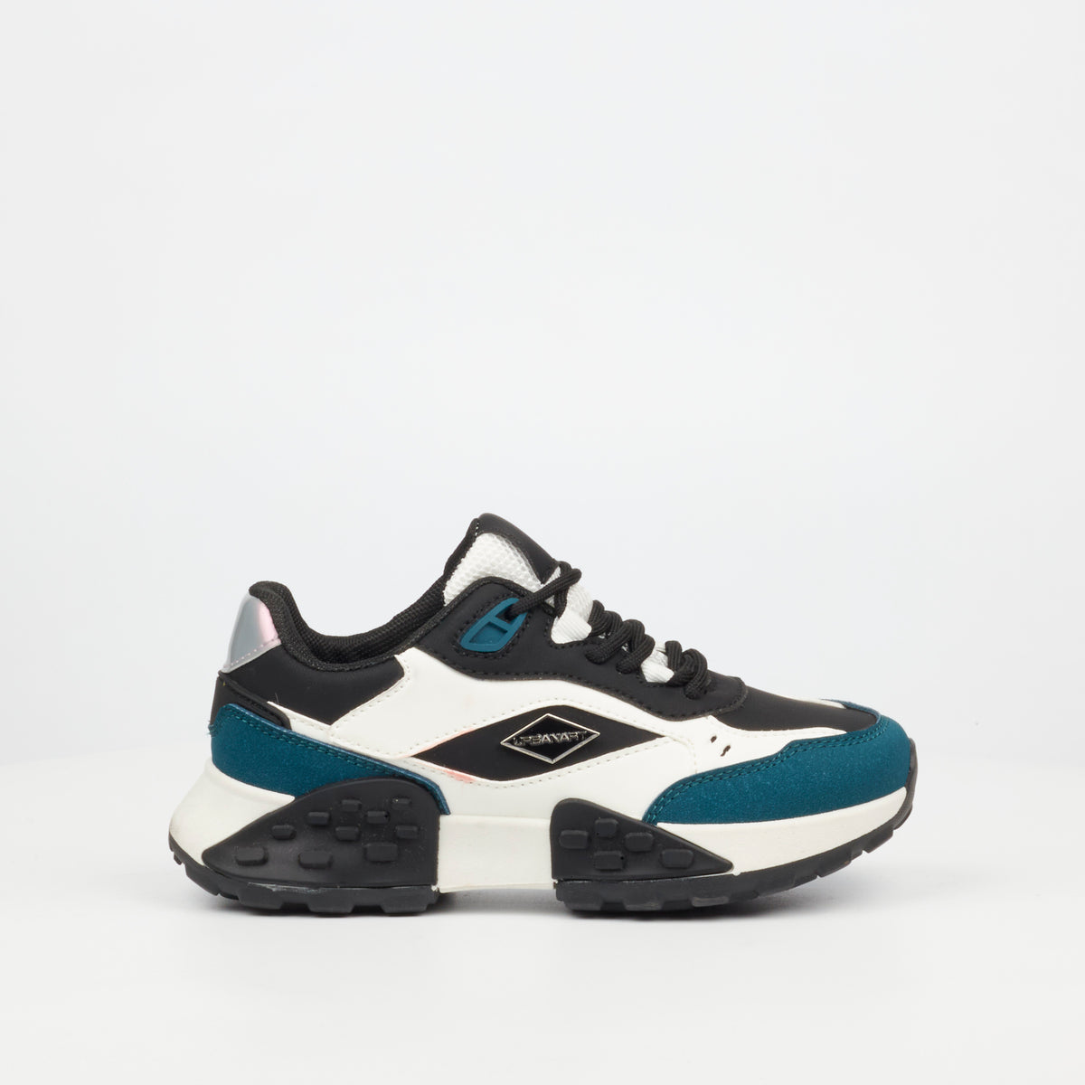 Urbanart Palaid 19 Faux Wax / Faux Suede Sneaker - Black (Kids)