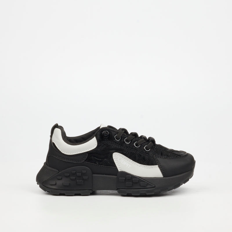 Urbanart Palaid 4 Lycra Sneaker - Black (kids) footwear UBRT