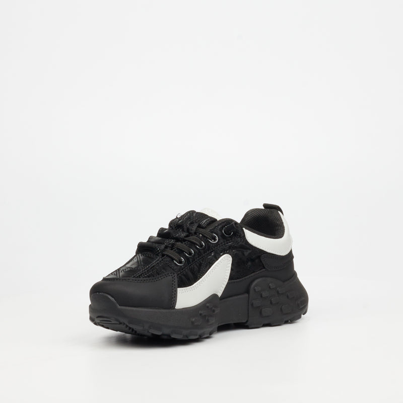 Urbanart Palaid 4 Lycra Sneaker - Black (kids) footwear UBRT