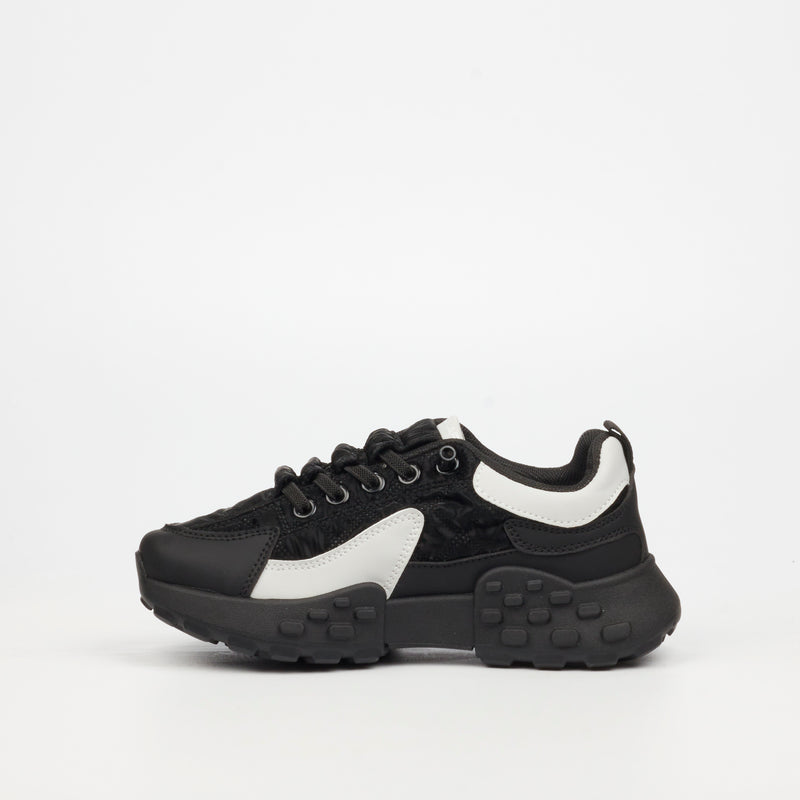 Urbanart Palaid 4 Lycra Sneaker - Black (kids) footwear UBRT